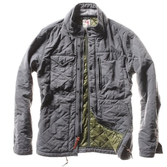 Relwen Other - Relwen Quilted Tanker Jacket in Grey/Small